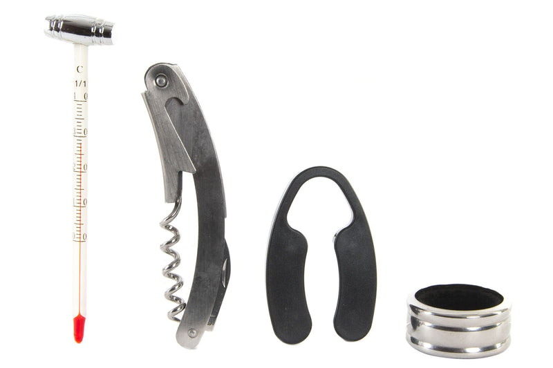 Conjunto 5 Acessórios Vinho Inox 24X12