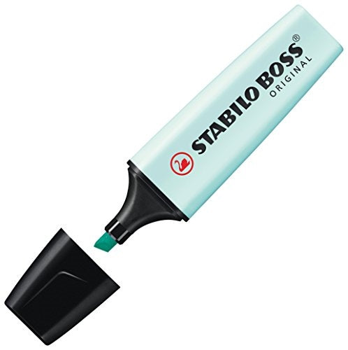 Marcador Fluor Pastel Azul Turquesa Stabilo Boss