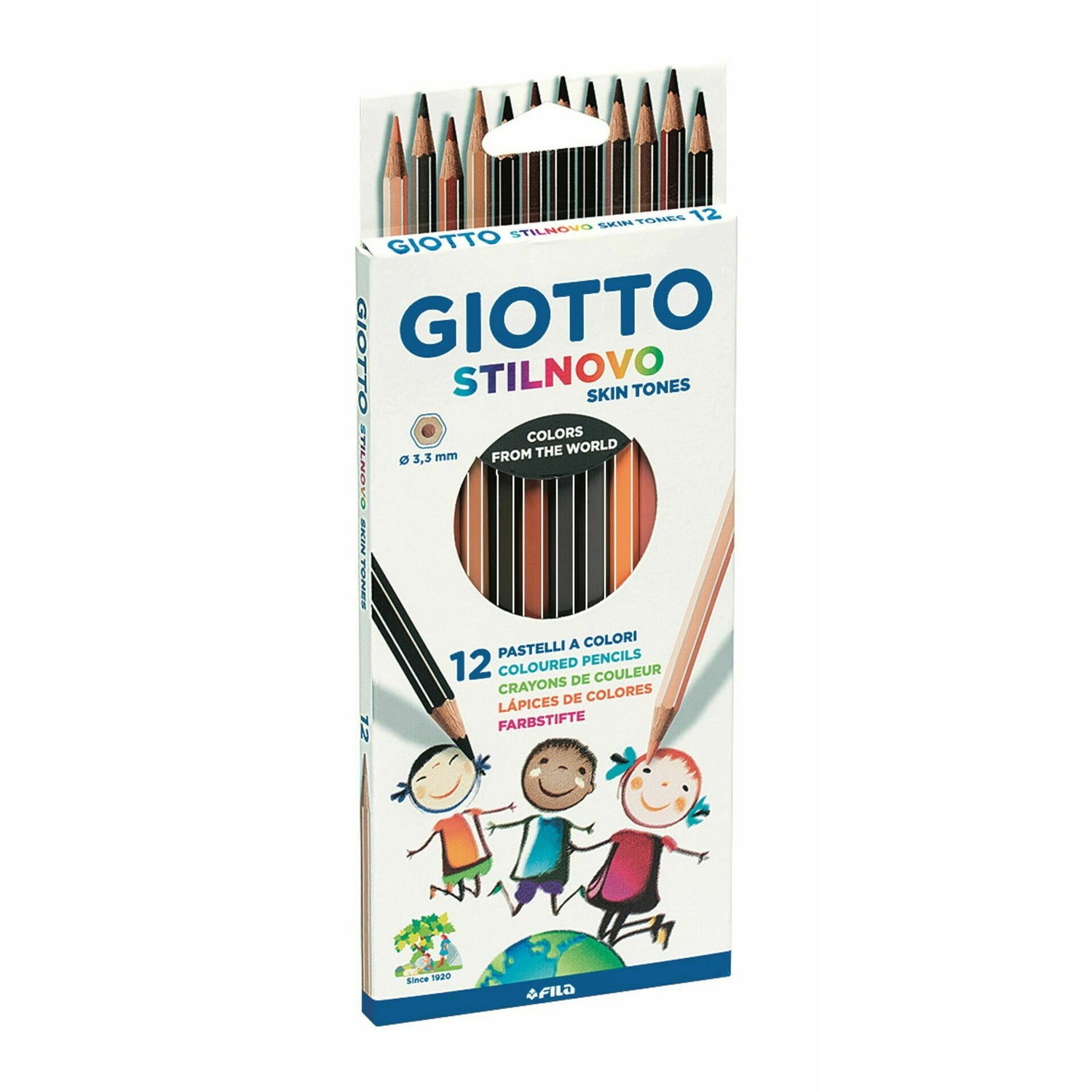 Lapis Cor Stilnovo Skin Tones 12 Unidades Giott
