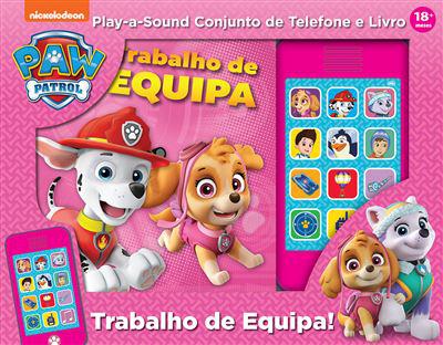 Paw Patrol - Trabalho de Equipa - Play-a-Sound - Conjunto de Telefone e Livro