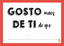 Cartão Hn Gosto Mais De Ti