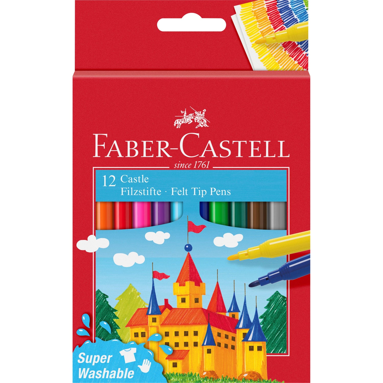 Marcadores de Colorir Finos de Fibra Faber-Castell