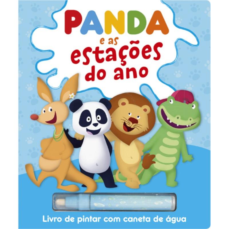 Panda e as Estações do Ano - Livro de Pintar com Caneta de Água