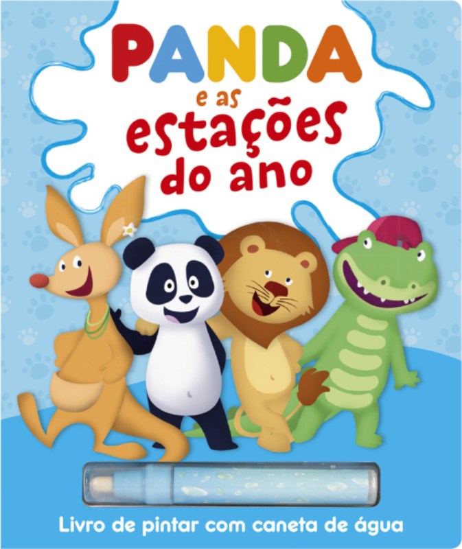 Panda e as Estações do Ano - Livro de Pintar com Caneta de Água