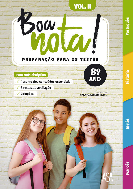 Boa Nota! Preparação para os Testes - 8.º Ano   Volume II