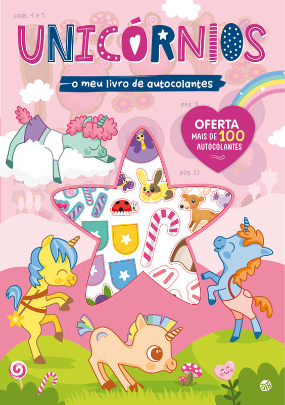 Livro de Atividades Autocolantes Balão Unicórnios de Stuart Lynch