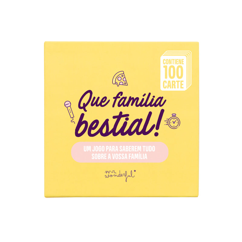 Jogo De Cartas - Que Família Bestial!