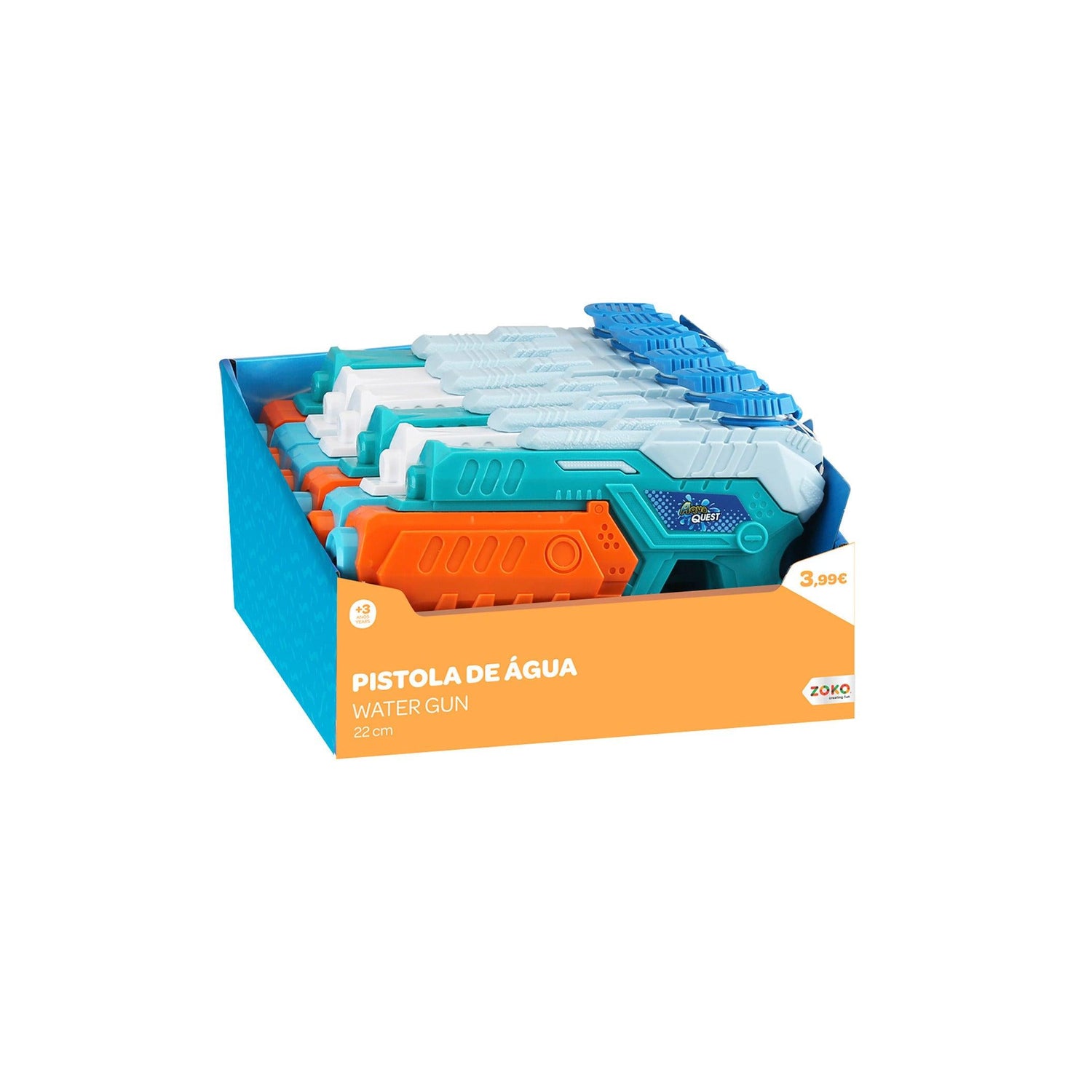 Zoko-Ar Livre - Pistola Água 22 Centímetros