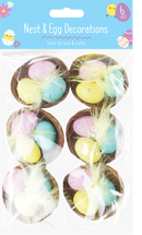 Conjunto 6 Cestas Ovos Coloridos