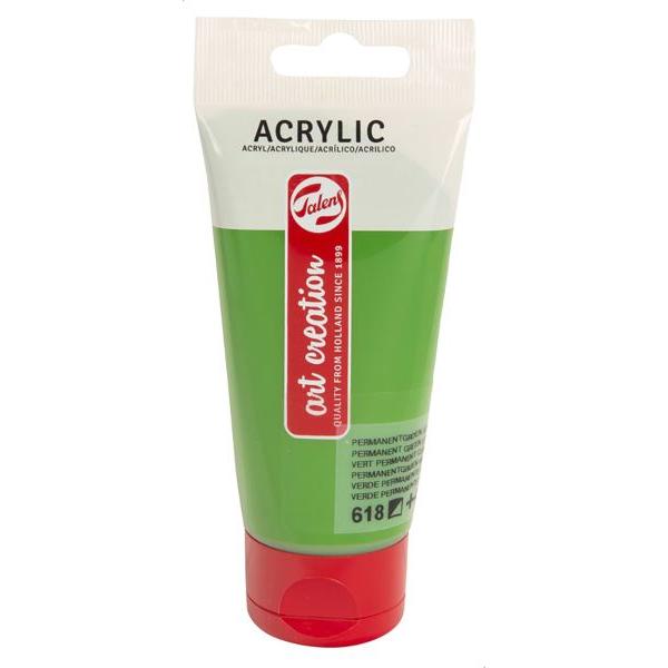 Tinta Acrílica ArtCreation Verde Permanente Claro 75ml Talens