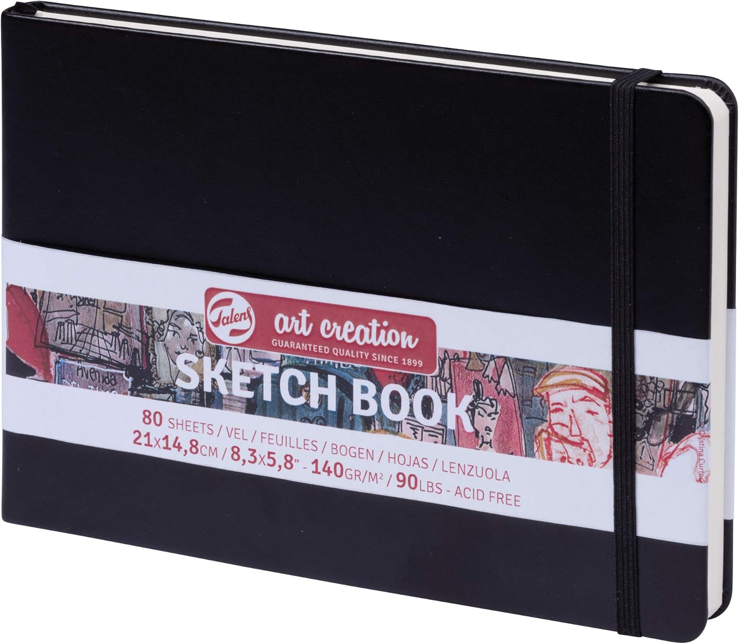 Caderno de Desenho Capa Dura 21x14cm Horizontal Talens