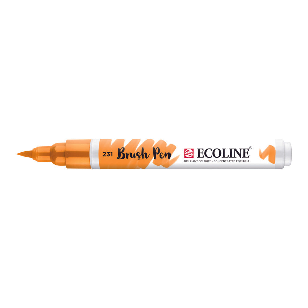 Marcador Ecoline Ponta Pincel Ocre Ouro