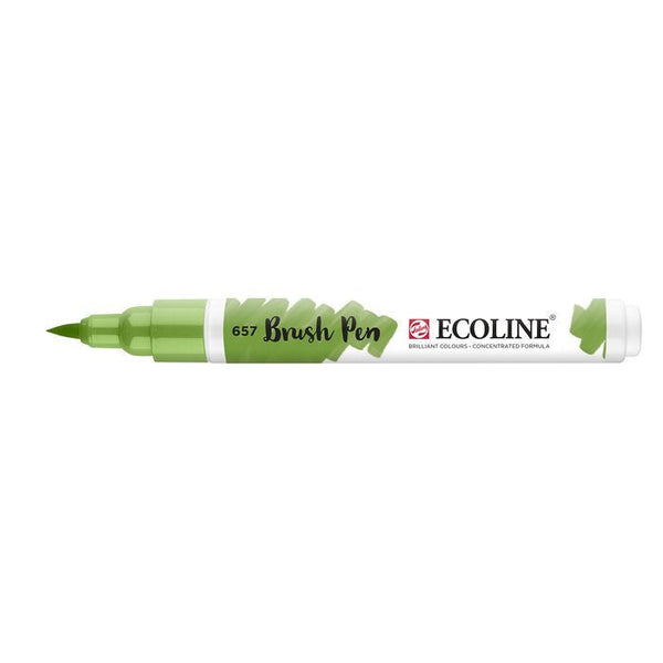 Marcador Ecoline Ponta Pincel Bronce Verde