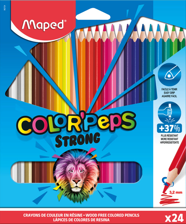 Lápis Cor Color Peps Strong 24 Unidades