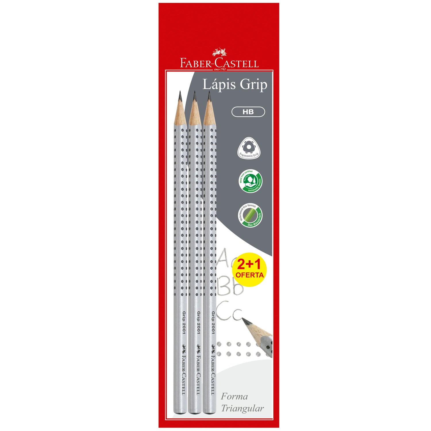 Lápis Grafite Grip HB Faber-Castell
