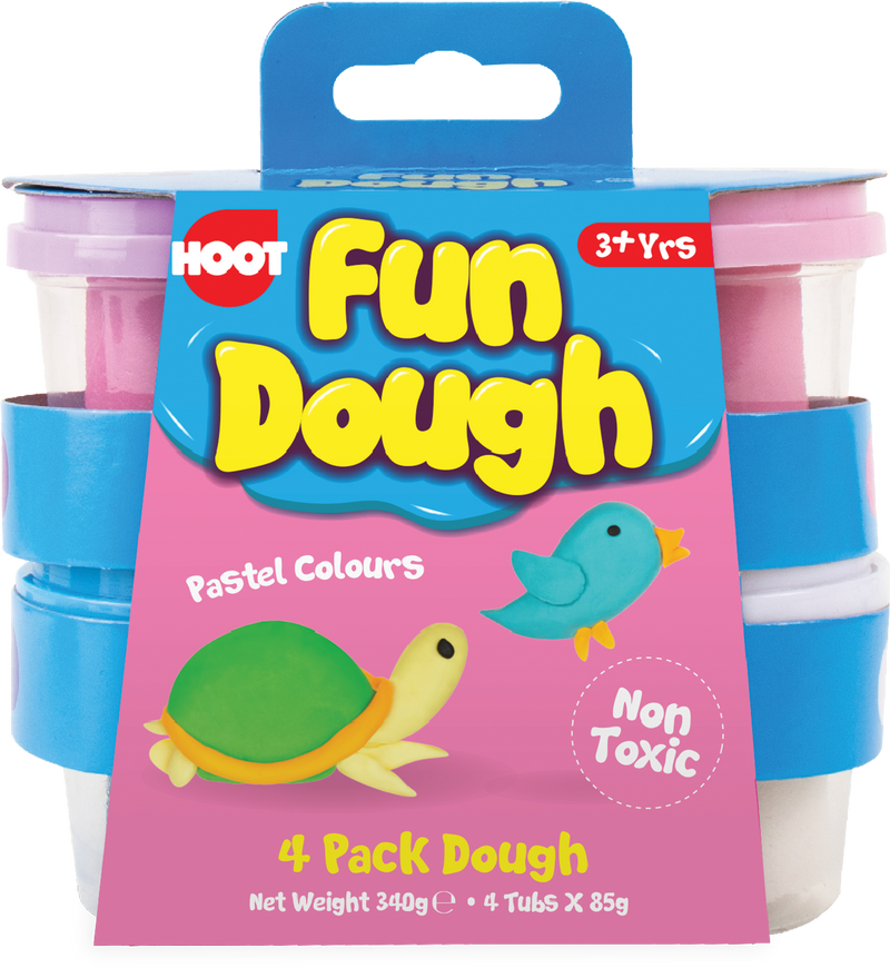 Conjunto 4 Plasticinas Cor Pastel