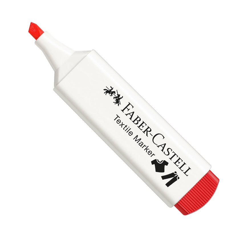 Marcador Textil Marker Vermelho Faber Castell