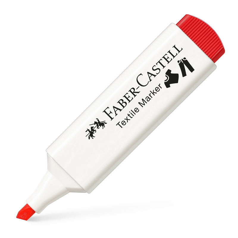 Marcador Textil Marker Vermelho Faber Castell