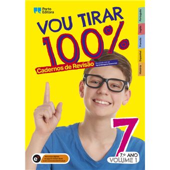 Vou Tirar 100% - 7.º Ano - Volume 1   Cadernos de Revisão