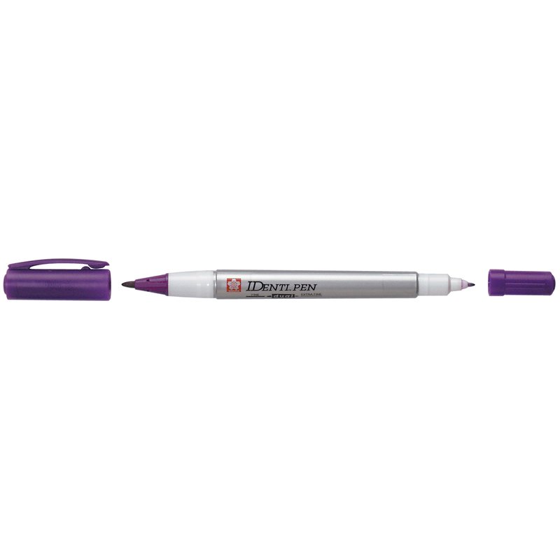 Caneta Permanente Dupla Identi Pen Purpura Sak