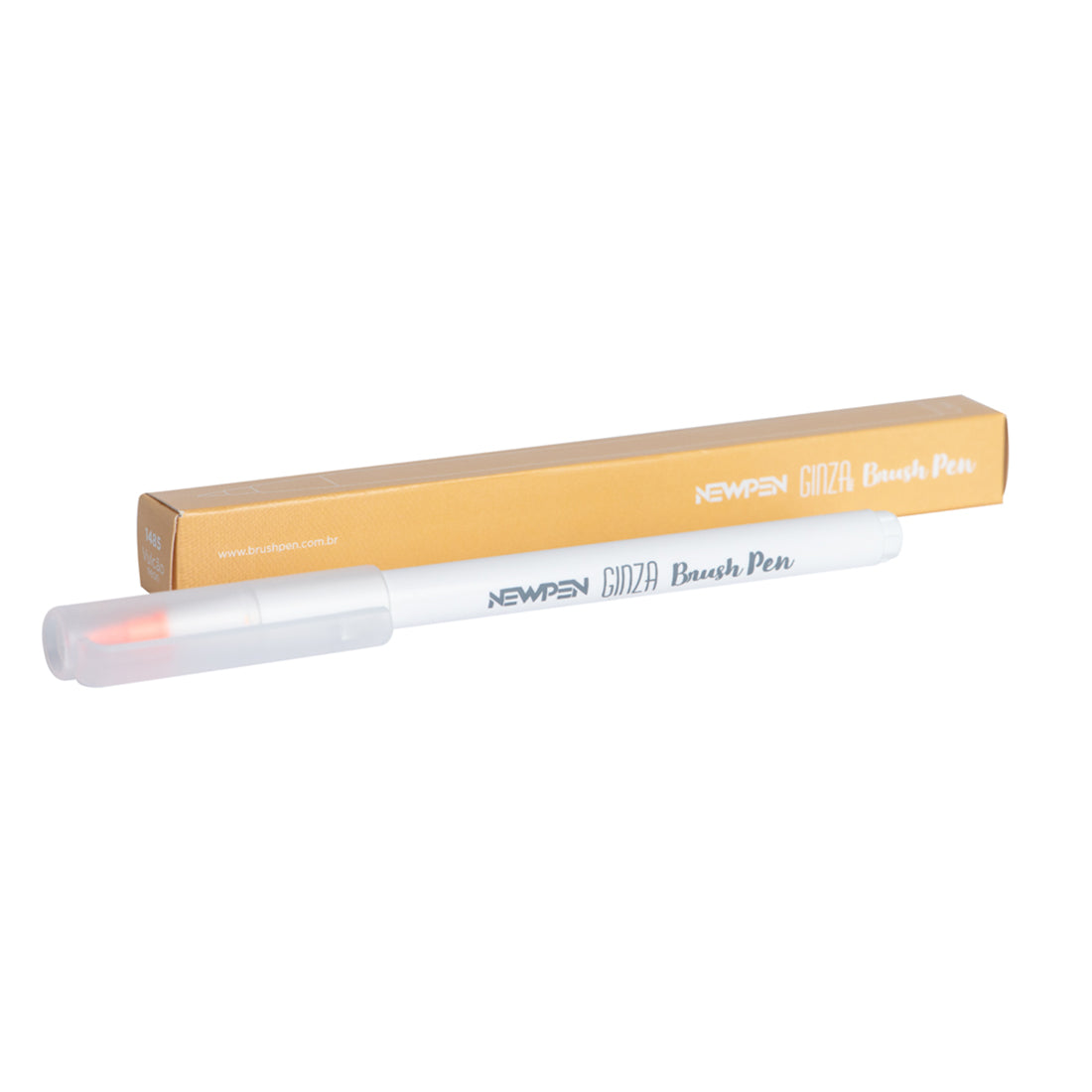 Marcador Ginza Pro Brush Pen Laranja Vulcão