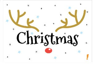 Cartão Hn Natal Christmas Rena