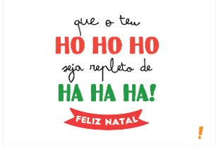 Cartão Hn Natal Ho Ho Ho