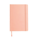 Caderno Agrafado A5 Capa Dura Com Elástico Pautado Pastel