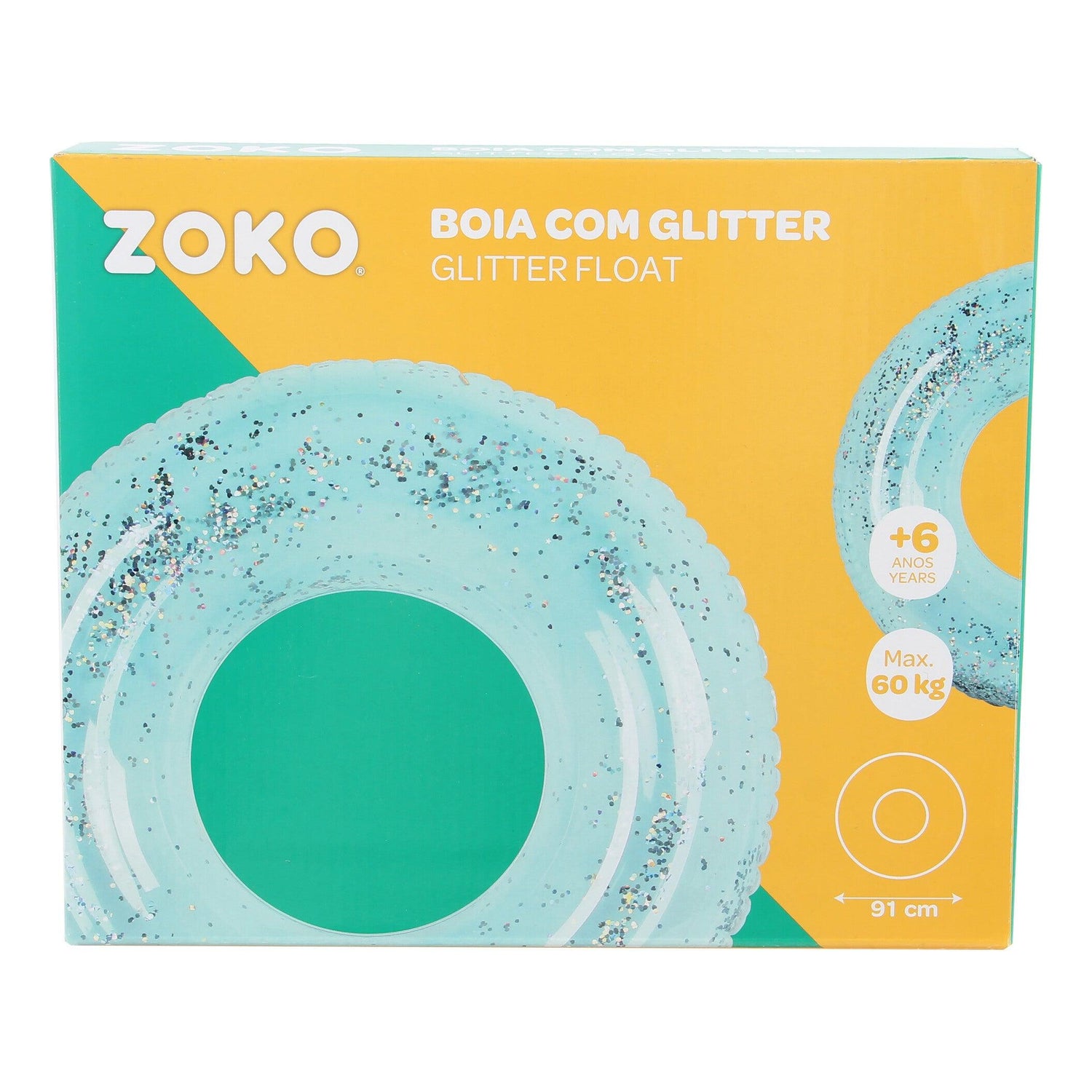 Zoko-Ar Livre - Boia Anel Glitter (109*109*32 Cm)