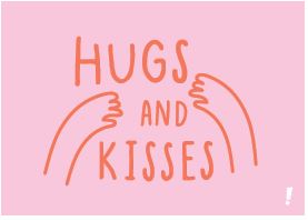 Cartão Hn Hugs And Kisses