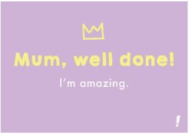 Cartão Hn Mum, Well Done!