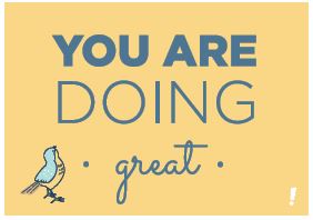 Cartão Hn You Are Doing Great