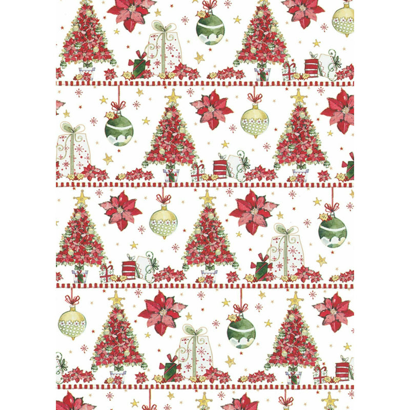 Rolo Papel Embrulho Natal Trad 200X70Cm