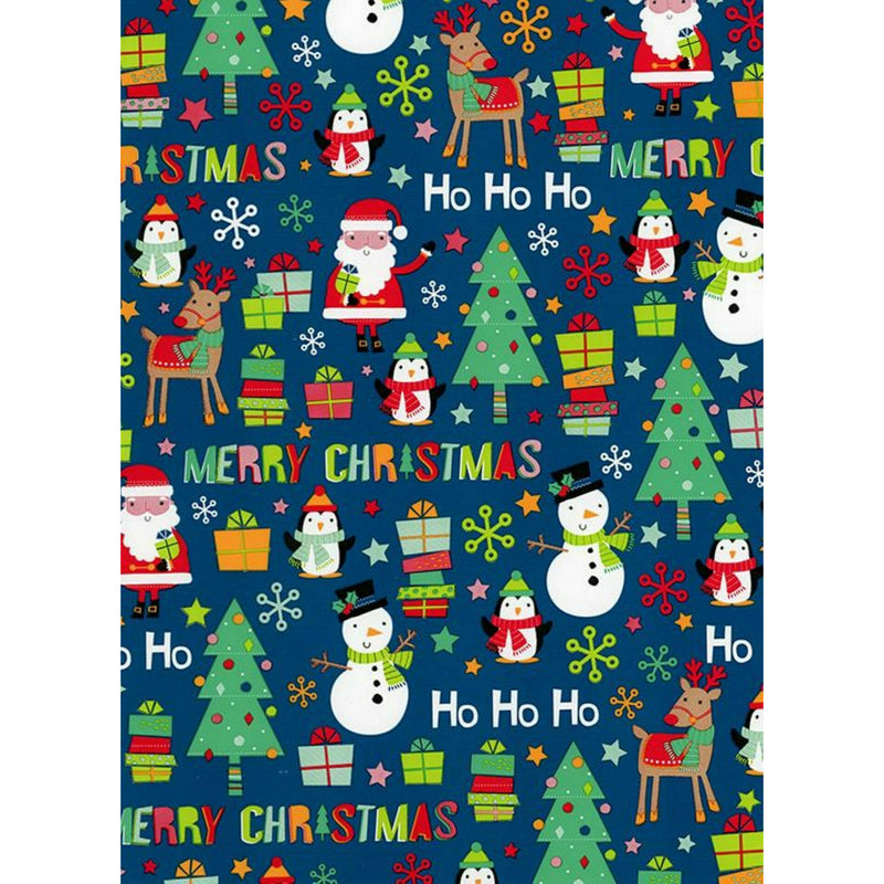 Rolo Papel Embrulho Natal Kids 10Mtx70Cm