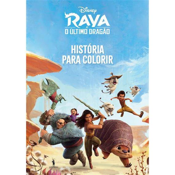Raya e o Último Dragão - História para Colorir de Disney