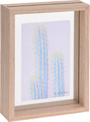 Moldura Castanha Vidro Duplo 13X18cm