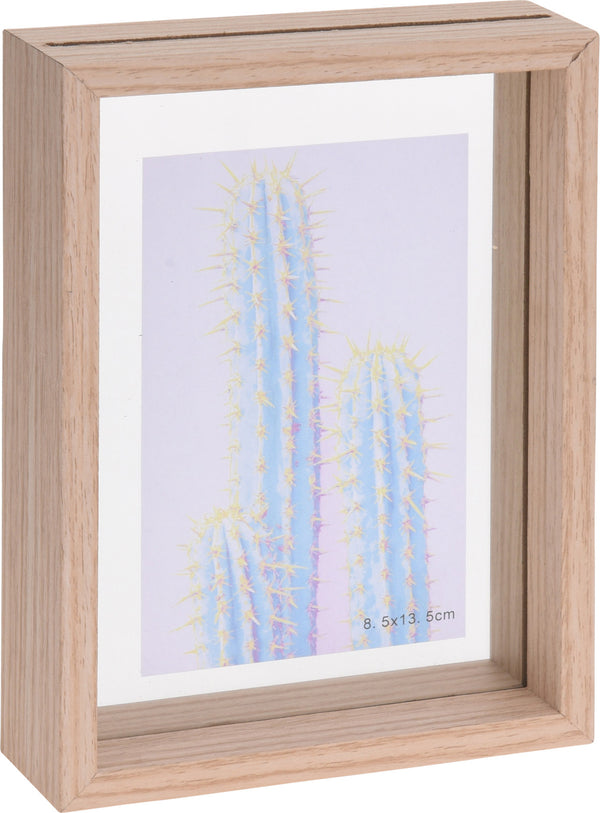 Moldura Castanha Vidro Duplo 13X18cm