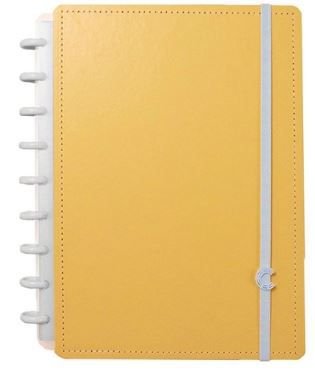 Caderno Grande Laranja Pastel