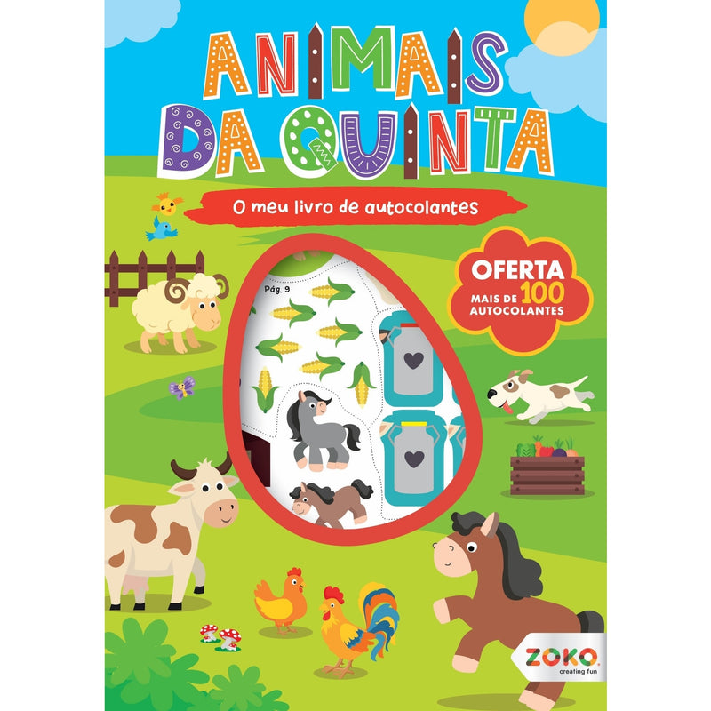 O Meu Livro de Autocolantes - Animais da Quinta