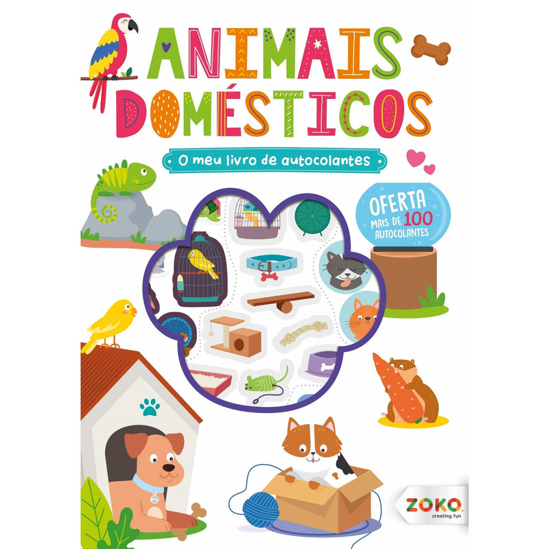 O Meu Livro de Autocolantes - Animais Domésticos