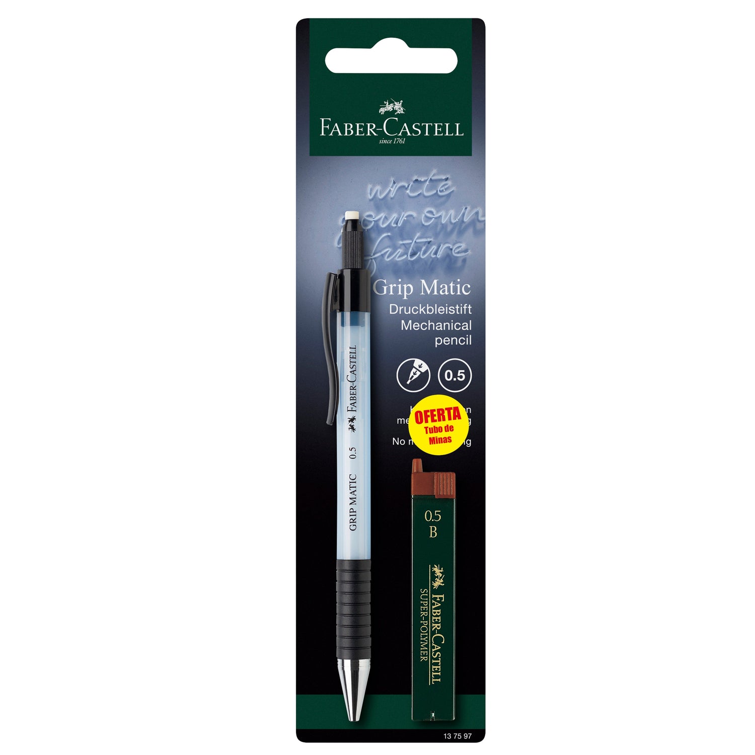 Lapiseira Grip Matic 0,5mm e Minas B
