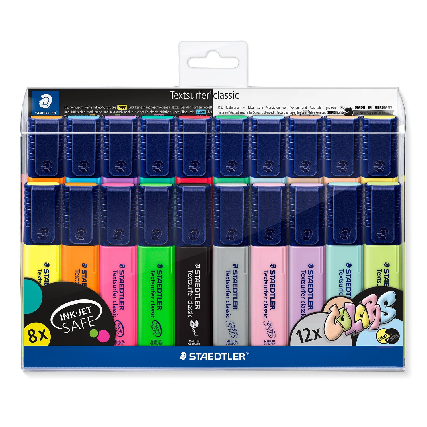 Sublinhador de Tinta Pastel e Vintage Fluorescente Staedtler