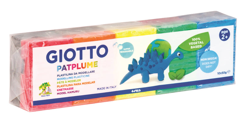 Plasticina Patplume 10X50Gr Giotto