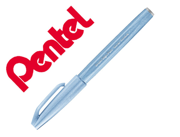 Caneta Pincel Ad Cinza Pastel Pentel