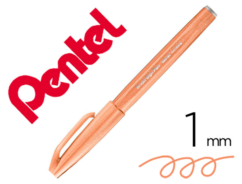 Caneta Pincel Cast Palido Pentel