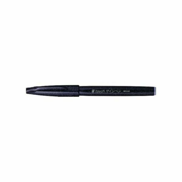 Caneta Pincel Preto Pentel