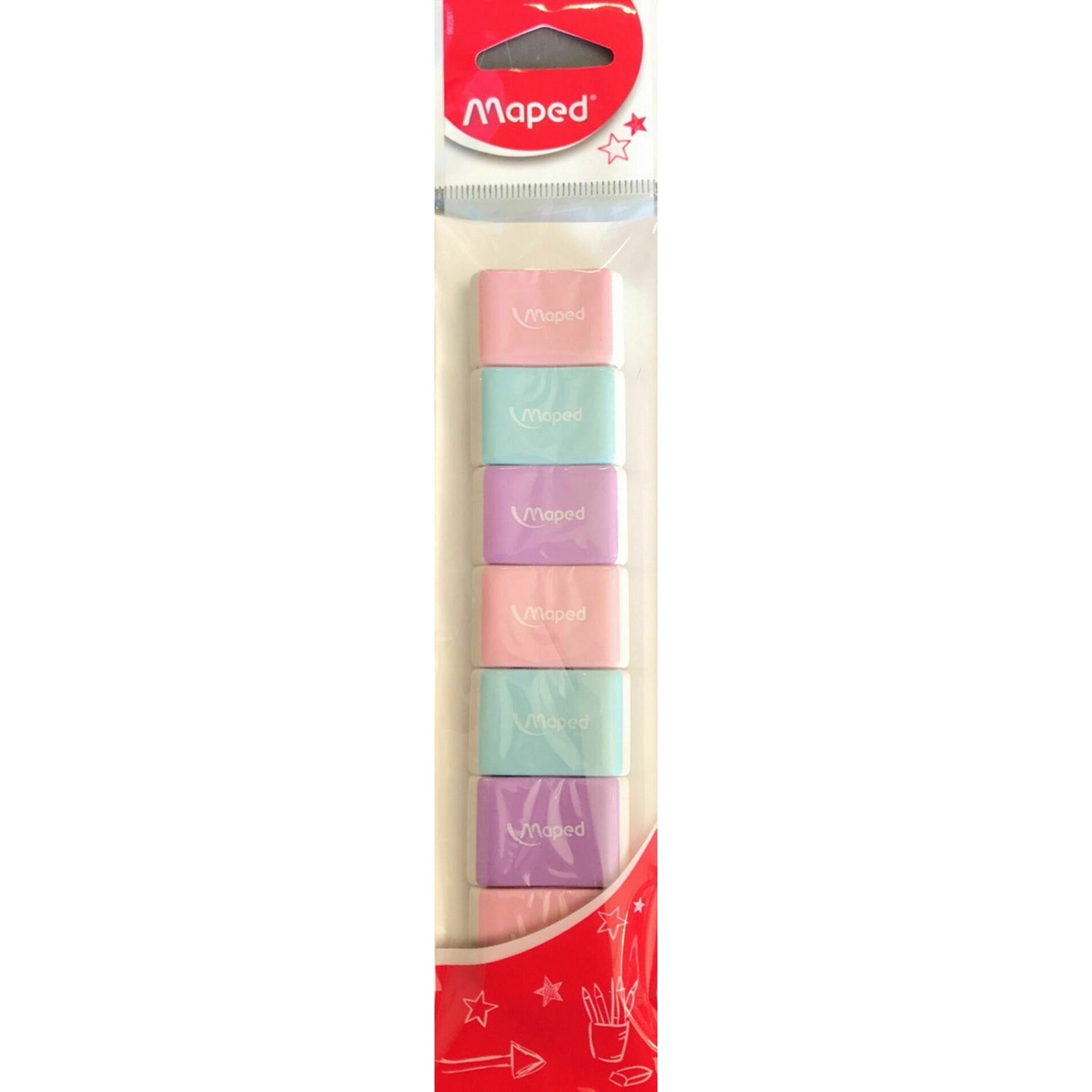 Borracha Cores Pastel Maped