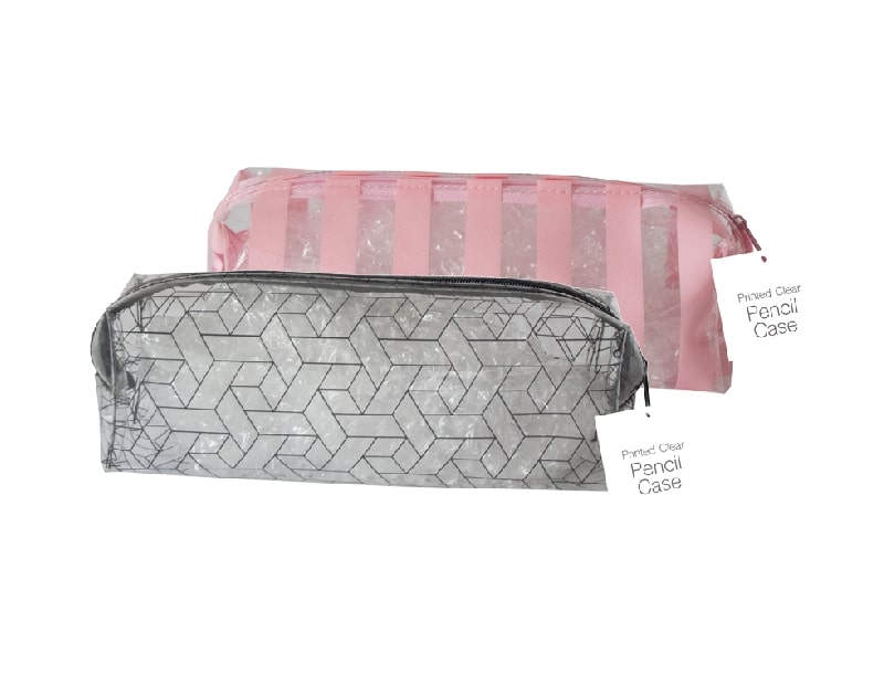 Estojo Transparente Printed Clear Sortido