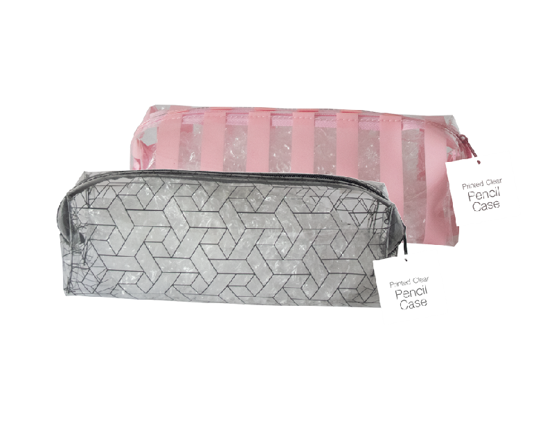Estojo Transparente Printed Clear Sortido