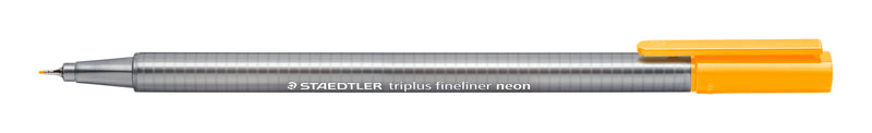 Marcador Triplus Fineliner Laranja Neon